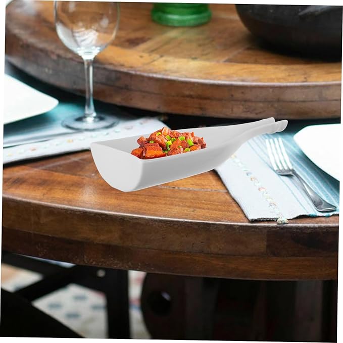 OUNONA Elegant Wine Bottle Shaped Plate Delicate Ceramic Food Dish for Dinner Unique Tableware for Appetizers Cold Dishes Sashimi and Grilled Items for Restaurants and Home