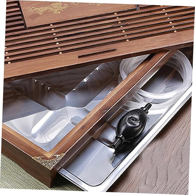 Cabilock Stainless Steel Tea Tray Rectangular Serving Tray for Tea Set Kitchen Accessory for Home Use