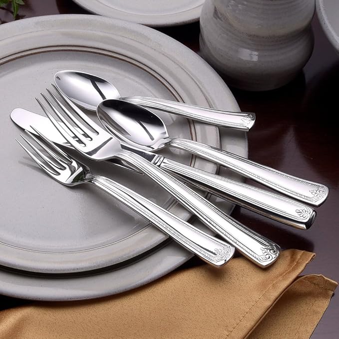 Liberty Tabletop Prestige 45 Piece Flatware Set for 8 Made in USA