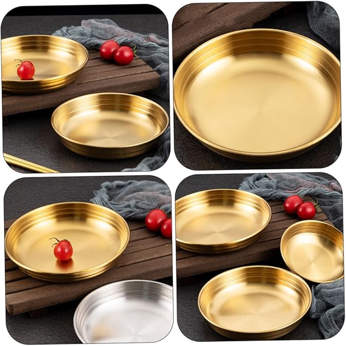 Korean Style Ribbed Sauce Dish Food Sauce Plate for Mustard and Dipping Appetizer Plate for Home Kitchen Restaurants and Catering Use