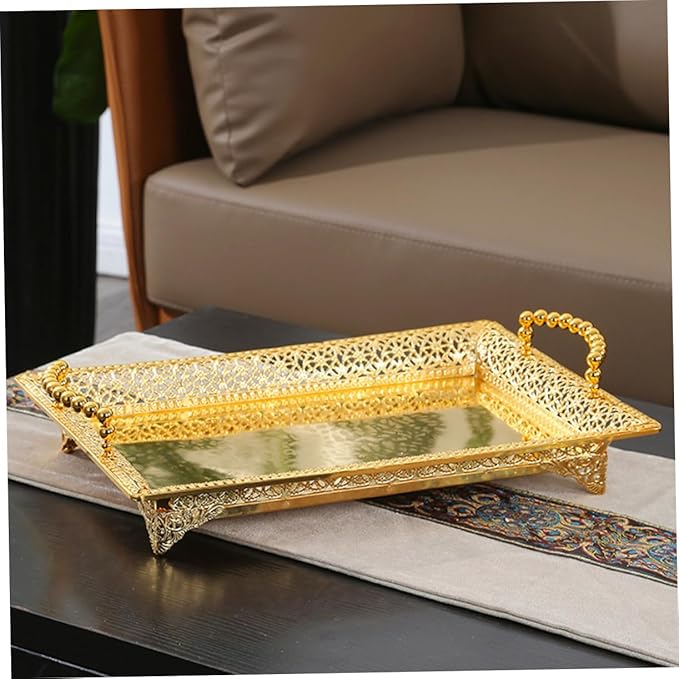 Zinc Alloy Serving Tray Large Fruit Bowl Lid Ideal for Bulk Serving Snacks Dried Fruit