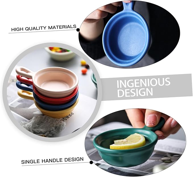 Alipis 4pcs Japanese Style Appetizer Plates Creative Ceramic Snack Holders for Dipping Sauce Versatile Condiment Containers Dessert Trays for Home Restaurant Use
