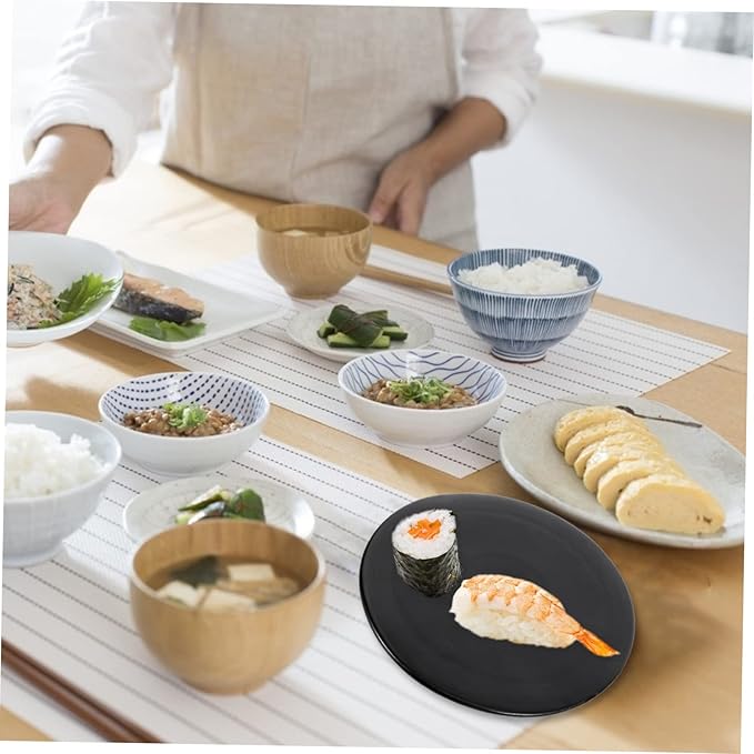 1pc Ceramic Snack Plate Elegant Food Serving Tray for Sushi Desserts Appetizers for Home Parties Gatherings Easy to Clean Safe Material