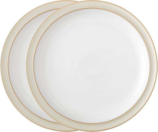 Denby Plate, Stoneware, Cream