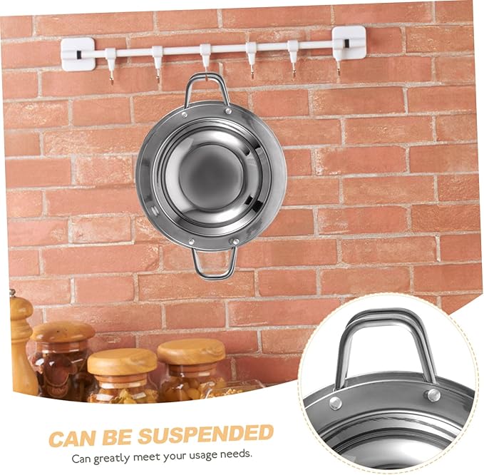 Luxshiny 2pcs Stainless Steel Round Serving Trays Handles Multi-Use Snack Dishes for Home and Restaurant Sturdy Kitchen Serving Plates for Appetizers and Desserts