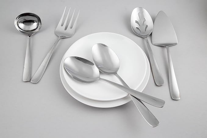 Cambridge Silversmiths Bourne Mirror Oversized 6 Piece Serving Set, Silver