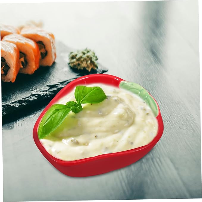 IMIKEYA Ceramic Appetizer Plate Dinner Bowls Side Dish Bowls Dip Plate for Sushi