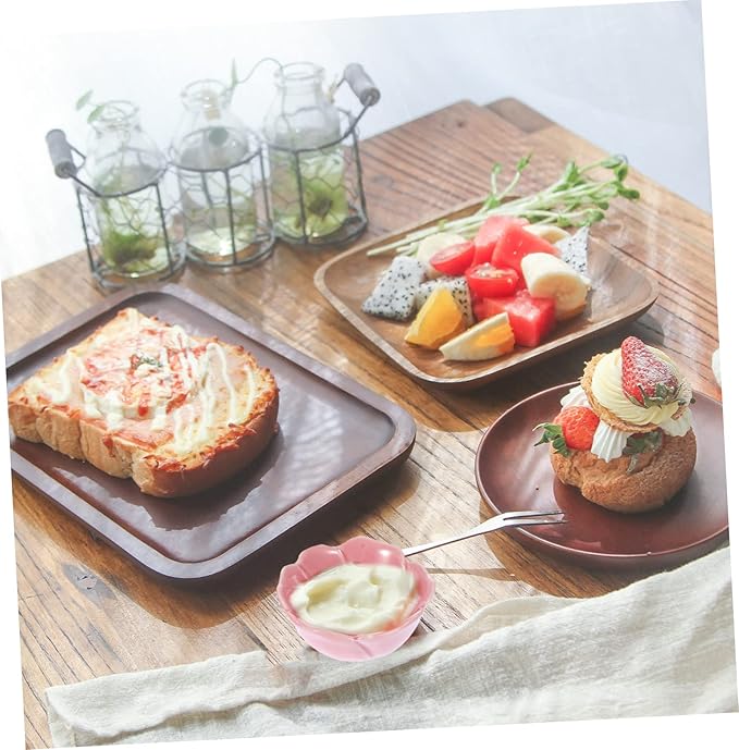 4Pcs Ceramic Sauce Dish Set Seasoning Plates for Soy Sauce and Dipping Modern Design for Sushi Appetizers and Condiments Random Color