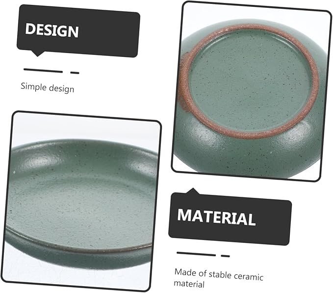 Ceramic Appetizer Plates Round Snack Serving Dish for Fruits Candy and Biscuits Sturdy Decorative Plate for Home and Restaurant Use Chic Design and Easy to Clean