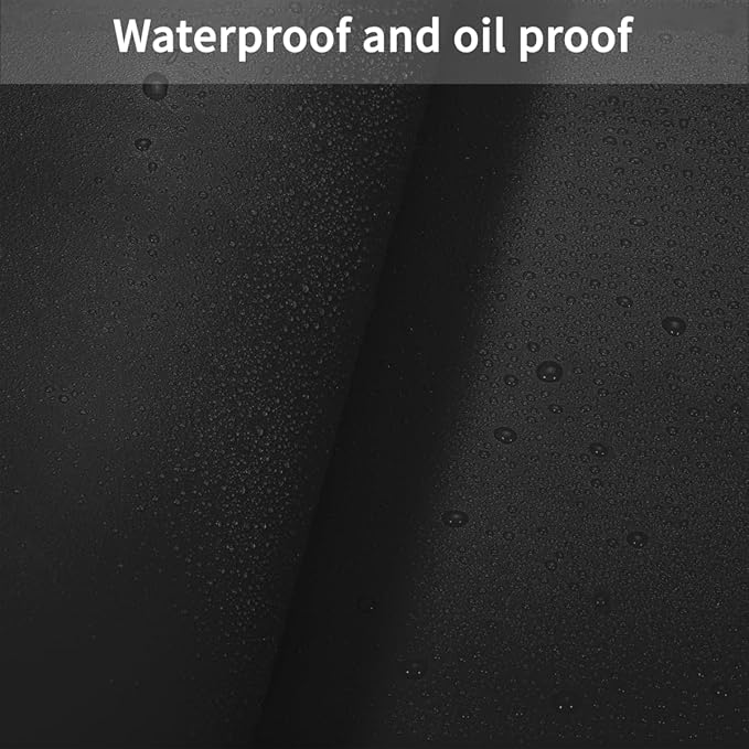 Table Mats - 38x78 Inch Waterproof Easy to Clean Can Conceal Flaws Protector The Table Top from Scratches Used for Dining (Black+Black 38x78)