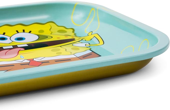 Silver Buffalo Spongebob Weird Don't Care 11.3" x 7.4" Tin Tray