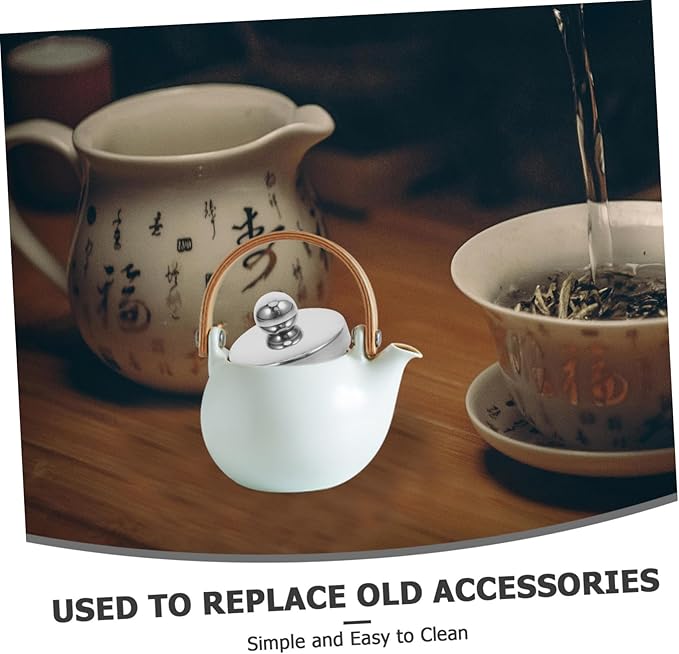 Stainless Steel Tea Mug Lid with Strainer Replacement Cover for Teapots and Tea Accessories Quick Installation for