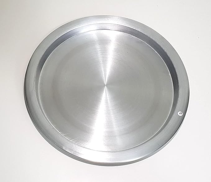 DLK - 2 x 13inch Aluminum Kunefe Tray, Kunafa Plate Set, Kunefe Pan Set of 2 for Sweet,Kunafeh or Kadaifi