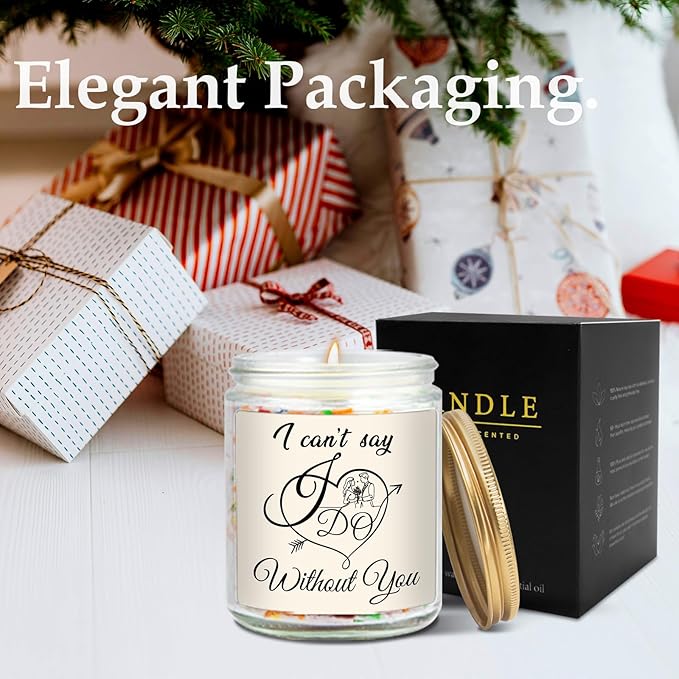 Bridesmaid Proposal Candle, Maid of Honor Proposal Gifts Candles, Matron of Honor Gifts for Bridesmaids, Wedding Day Bridal Party Engagement Gift, I Can't Say I Do Without You