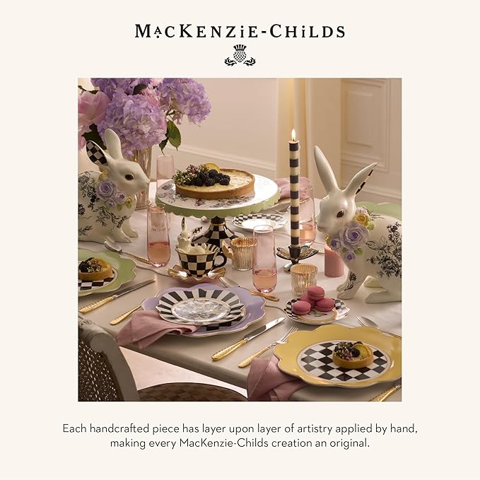 MACKENZIE-CHILDS Creamer and Sugar-Bowl Set, Cream Dispenser and Sugar Holder, Unique Kitchen Decor, Butterfly Toile