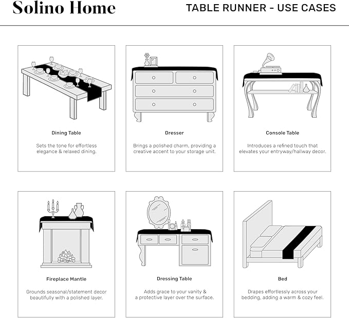 Solino Home Linen Table Runner 108 Inches Long - Athena, 100% Pure Linen Golden Nugget Dining Table Runner 14 x 108 Inch for Spring, Easter