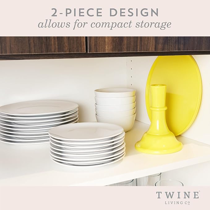 Twine Yellow Melamine Cake Stand, Cupcake Stand, Home Decor, Food Service, Dessert Accessory, Yellow, Set of 1