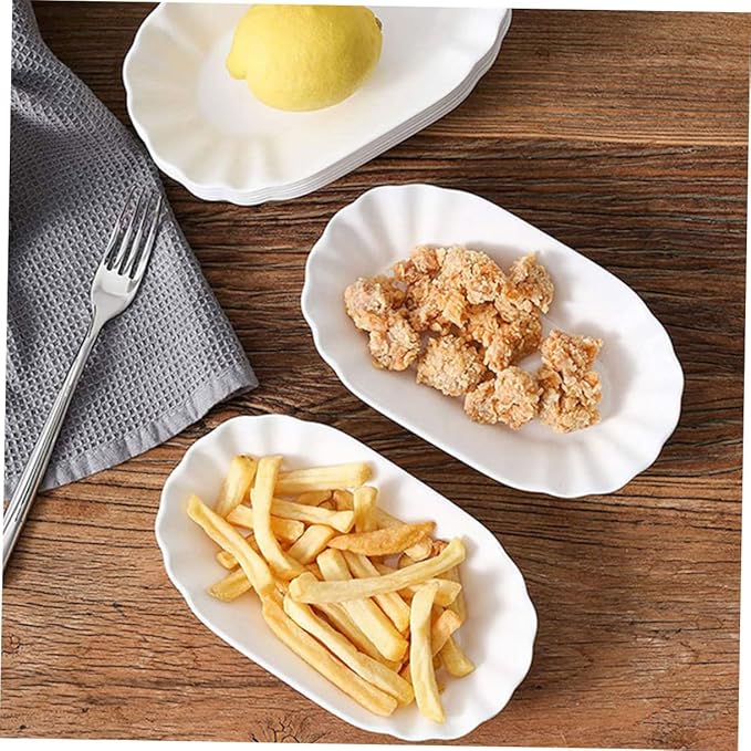 PRETYZOOM 2pcs Ceramic Appetizer Bowls Stylish Condiments Server for Dips Snacks and Fries Versatile Serving Dish for Parties Family Meals and Gatherings