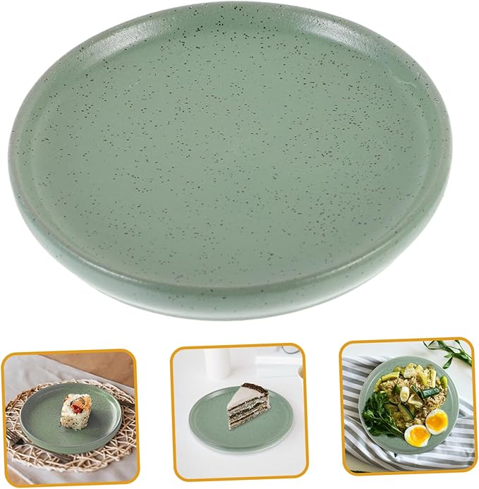 Vintage Ceramic Serving Plate Appetizer Dish Reusable Snack Tray for Dried Fruits Desserts Sushi Stylish Catering Plate for Home Parties