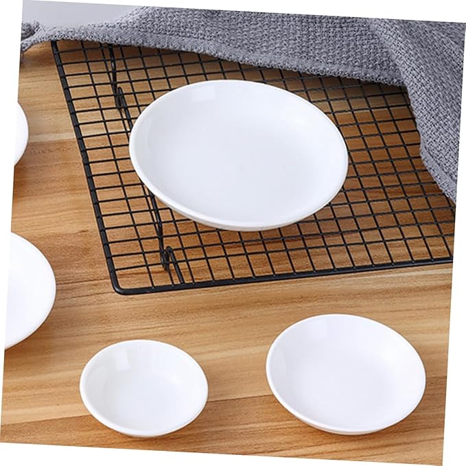 6pcs Ceramic Dipping Plates for Sauces Condiments and Appetizers Snack Dishes for Home Restaurants and Picnics Simple Design for Table Decoration