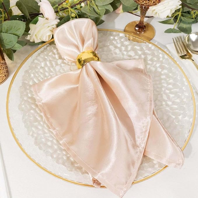 Efavormart 10 Pack Glitter Gold Clear Hammered Plastic Charger Plates, Round Disposable Serving Plates With Gold Rim - 13"