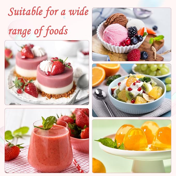 200 Pack Plastic Ice Cream Bowls 8.5Oz Clear Plastic Ice Cream Dessert Bowls Sundae Snack Fruit Salad Bowl Clear Flower Shape Appetizer Cup Chocolate Dessert Sundae and Nuts