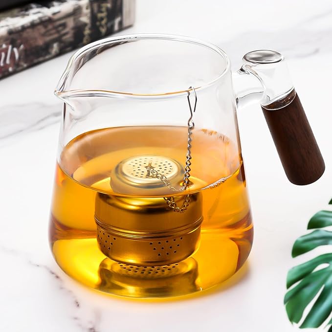 Leden Tea Ball Infuser for Loose Tea, Stainless Steel Strainer With Chain Hook, Steeper for Mug, Cup