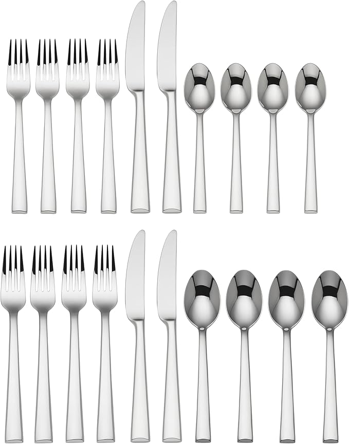 Lenox 828372 Continental Dining 20-Piece Flatware Set