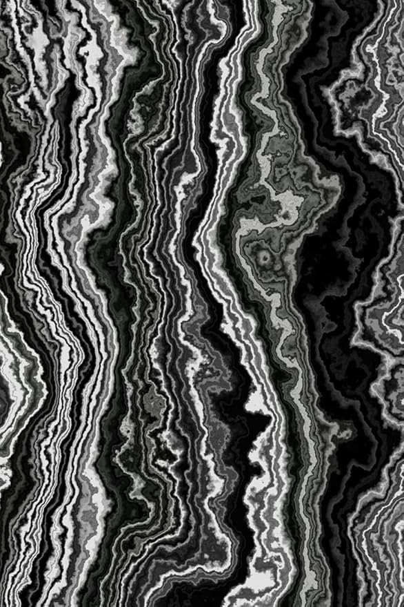 Abstract Marble Collection Area Rug 6x9 Black Brown Modern Luxury Texture Rugs for Living Room Bedroom Washable Faux Wool Carpet No-Shedding Home Decor Throw Mat