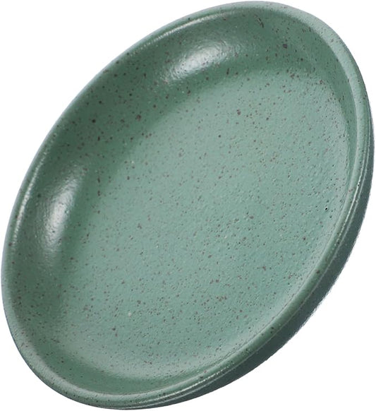 PRETYZOOM Ceramic Snack Serving Plate Elegant Round Appetizer Dish for Hotel Tableware Parties and Weddings Retro Design with Smooth Edges Fruits Candy and Desserts