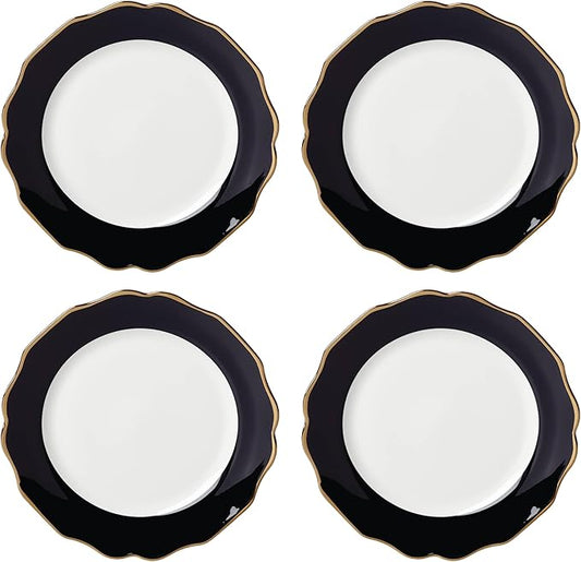 Lenox 896842 Contempo Luxe Black Dinner Plates, Set of 4
