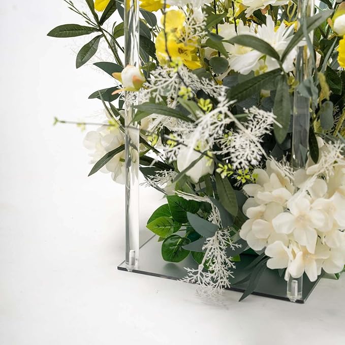 Efavormart 48" Clear Acrylic Flower Stand, Decorative Vase Table Centerpiece