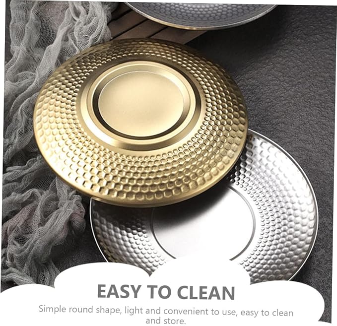 LIFKOME Stainless Steel Fruit Tray Multi-functional Serving Platter for Bbq Snacks Desserts