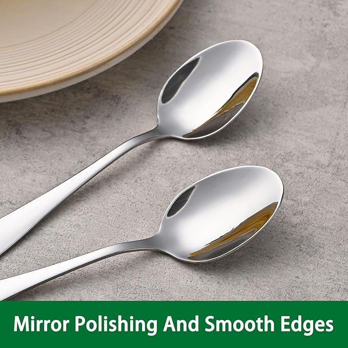 Small Teaspoon,5.5 Inches Stainless Steel Tea Spoons Set Of 8,Espresso Spoon,Durable Dishwasher Safe Small Coffee Spoons,Mini Demitasse Spoon For Dessert