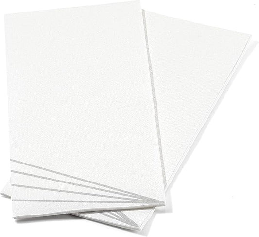 50 Pack Linen Feel Guest Paper Hand Towels | Disposable Super Absorbent Airlaid Paper Towels For Bathroom, Party, Weddings, Or Events | 12 x 17 Inches 1/6 Folded Decorative Design