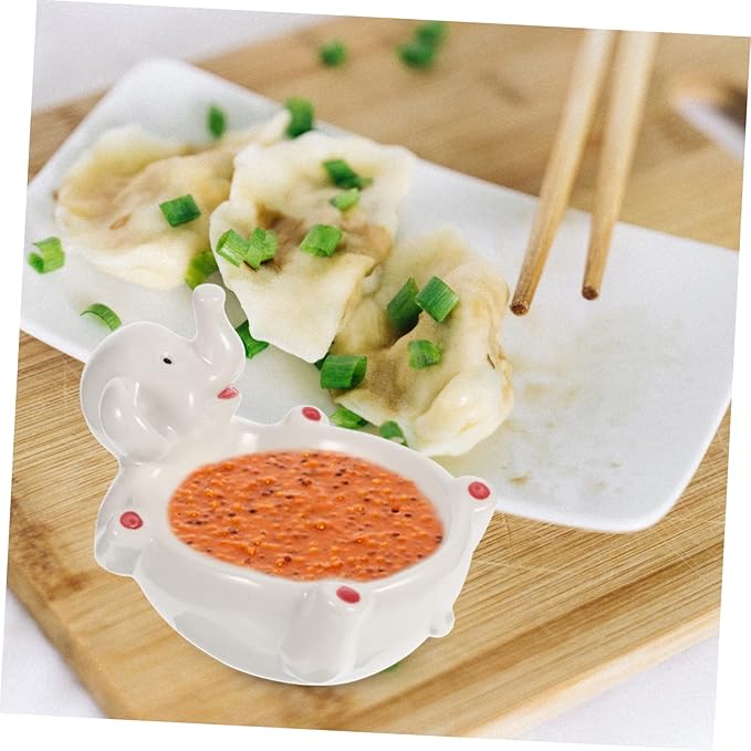 Appetizer Dish Large Capacity Sauce Bowl Ceramic Seasoning Plate for Mustard Sauce Sugar Salads Kitchenware