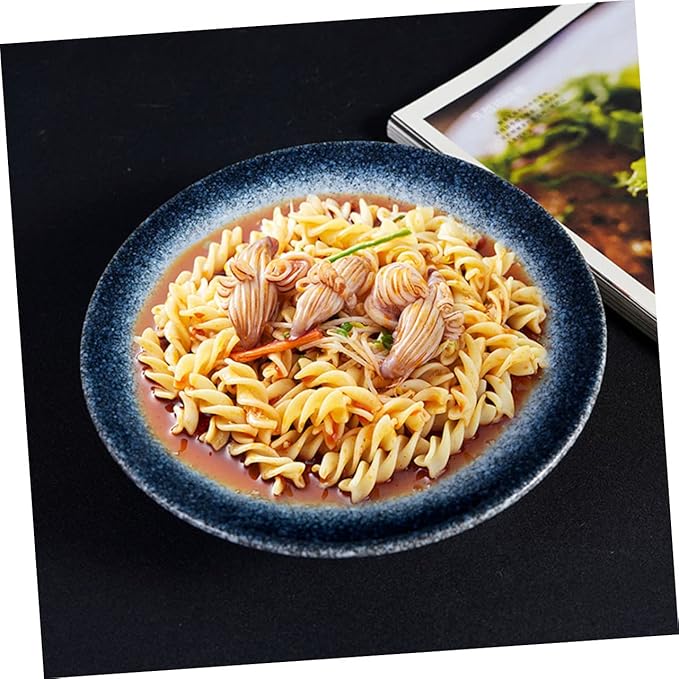 Japanese Style Soup Plate Home Ceramic Plates Multifunctional Bowl for Pasta Noodles Salad Breakfast Dinner Western Restaurant