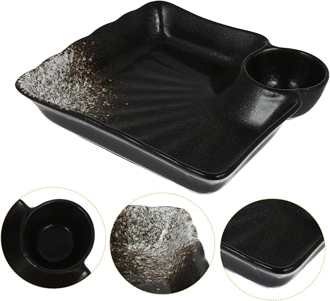 Japanese Dumpling Plate Sauce Dish Dipping Bowl Ceramics Sauce Dish Seasoning Saucer Appetizer Plates