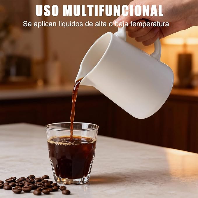 Ceramic Pour Over Coffee Maker Dripper - Uses Standard #2 & #4 Paper Filters, 450ml/15oz, White, Barista Style for Home & Office