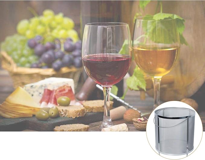 Gekufa Hop Filter 300 Micron 304 Stainless Steel – 11.8" x 12.2" Dry Hop Strainer for Homebrew, Beer, Wine, Tea & Coffee – Rust-Resistant Mesh, Dishwasher Safe, Easy to Clean (11.8”×12.2“)