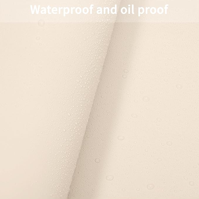 Leather Table Cover,1.8mm Thick,24x48 Inch Desk Cover,Large Desk Mat,Table Protector,Table Cover Protector,Office Desk Cover,Coffee Table Protector(Off White+Light Gray,24x48)