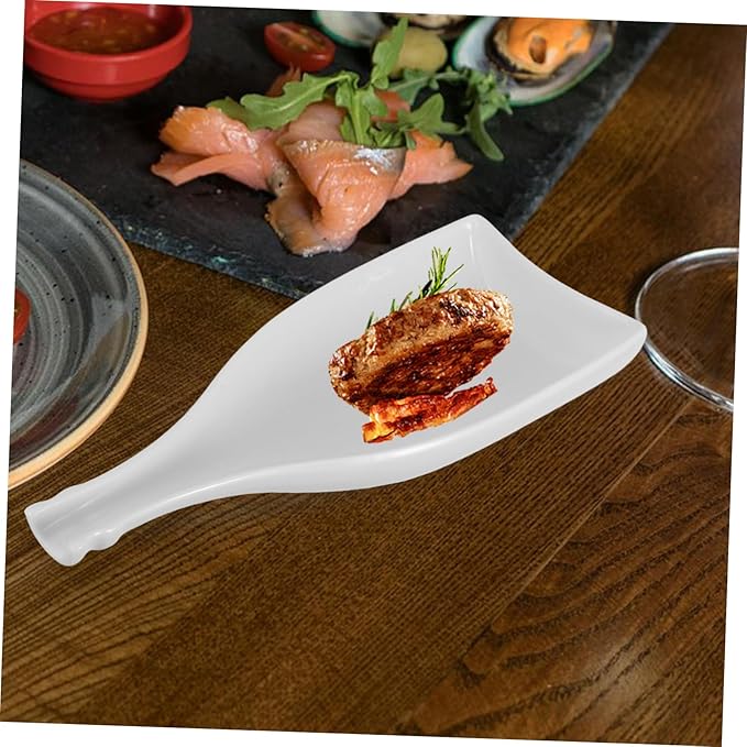 Alipis Ceramic Plate Wine Delicate Tray for Cold Food Tableware for Dinner Storage Holder