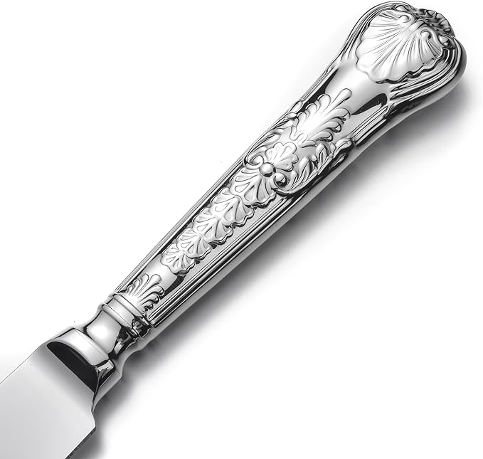 60 Piece Silverware Set for 12, 18 10 Stainless Steel flatware Set, Antique vintage cutlery set, Knife fork spoon, Heavy Duty Dishwasher Safe OTW PAVILION