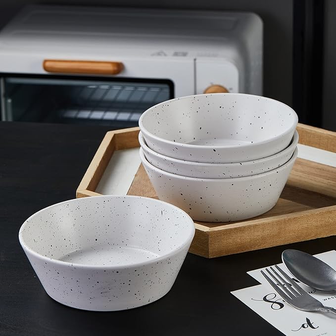 Stone Lain Jade Stoneware Dinnerware 16-Piece Service for 4, White