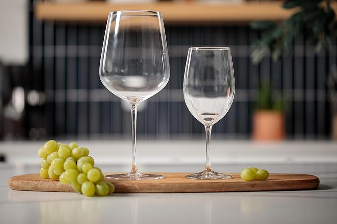Magnum Giant Wine Glass - Premium Crystal Wine Glasses Set of 2 - Fits Entire 750 ml Bottle