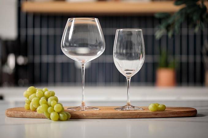 Nebuchadnezzar Giant Wine Glass - Premium Crystal Wine Glasses Set of 2 - Fits Entire 750 ml Bottle