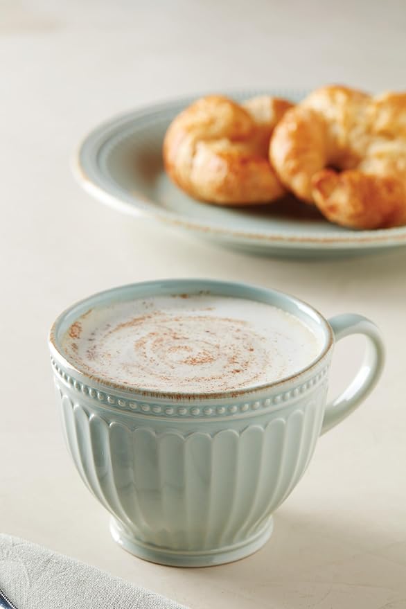 Lenox 892449 French Perle Groove 2-Piece Latte Mug Set