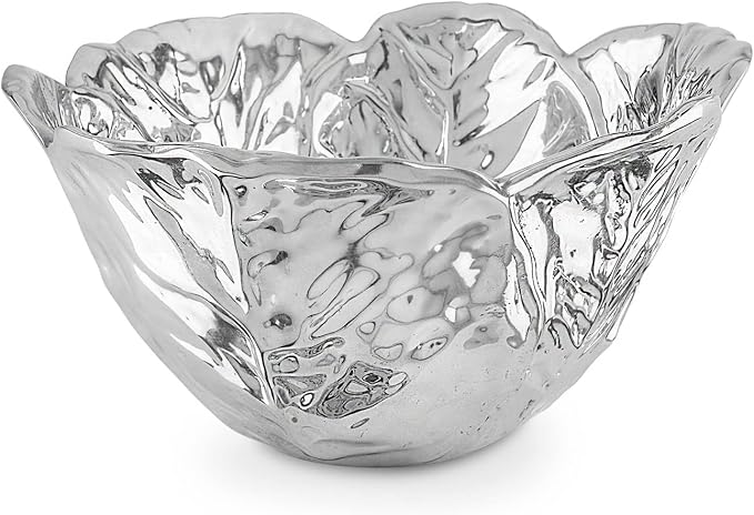 Beatriz Ball Large Garden Cabbage Metallic Bowl