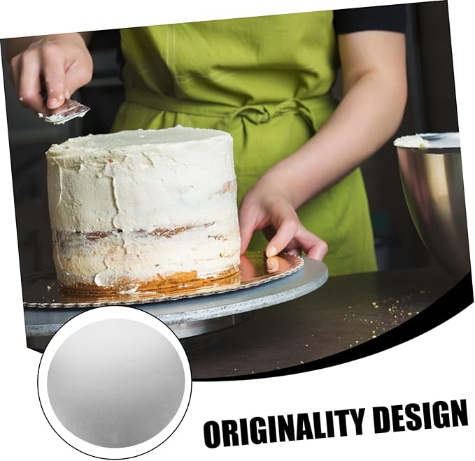 Unomor 10pcs Round Cake Boards Cake Trays Dessert Display Plates Decorative Serving Trays