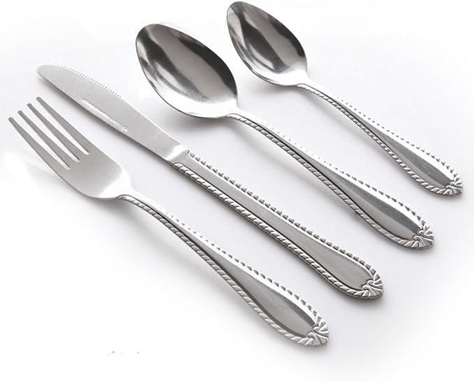 Gibson Home Flatware, 24 Piece Set, Silver